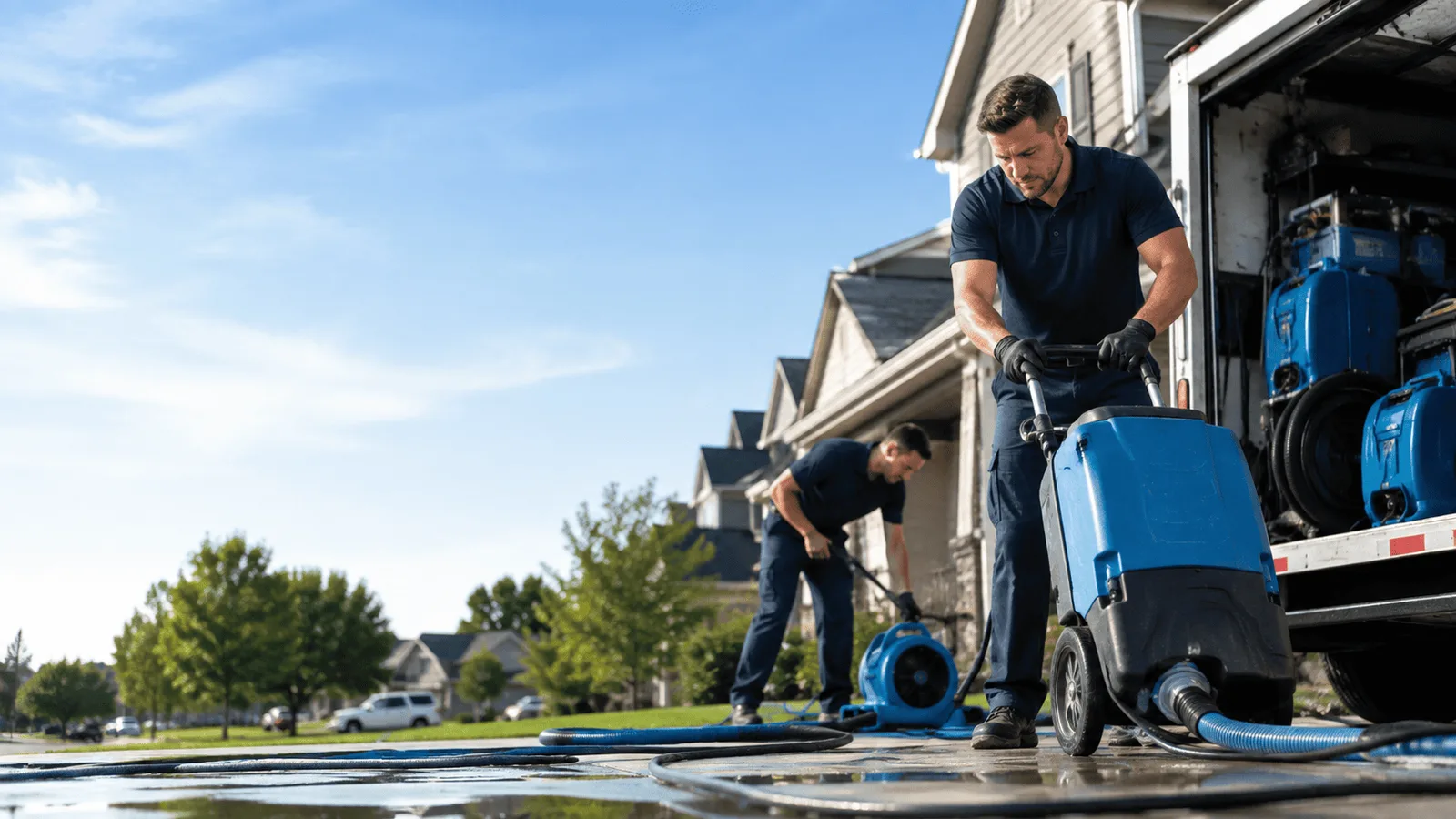 Dehumidification being performed in Collingswood, NJ